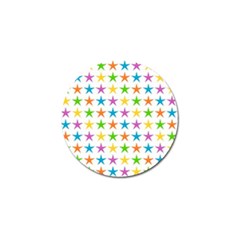 Star Pattern Design Decoration Golf Ball Marker (10 pack)