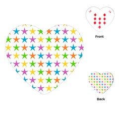 Star Pattern Design Decoration Playing Cards (heart) by Sapixe