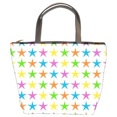 Star Pattern Design Decoration Bucket Bag