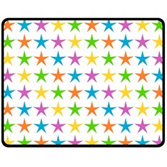 Star Pattern Design Decoration Fleece Blanket (Medium) 