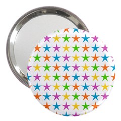 Star Pattern Design Decoration 3  Handbag Mirrors