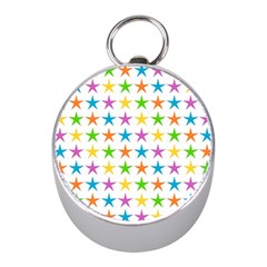 Star Pattern Design Decoration Mini Silver Compasses by Sapixe