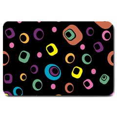 Abstract Background Retro Large Doormat  by Sapixe