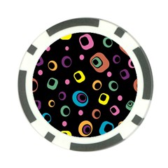 Abstract Background Retro Poker Chip Card Guard (10 Pack) by Sapixe