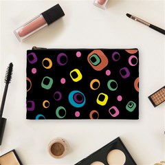 Abstract Background Retro Cosmetic Bag (medium) by Sapixe