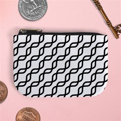 Diagonal Stripe Pattern Mini Coin Purse by Sapixe