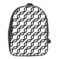 Diagonal Stripe Pattern School Bag (xl) by Sapixe