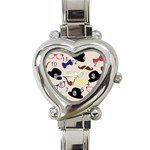 Moustache Hat Bowler Bowler Hat Heart Italian Charm Watch Front