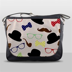 Moustache Hat Bowler Bowler Hat Messenger Bag by Sapixe