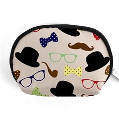 Moustache Hat Bowler Bowler Hat Accessory Pouch (medium) by Sapixe