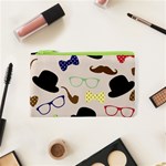 Moustache Hat Bowler Bowler Hat Cosmetic Bag (XS) Front