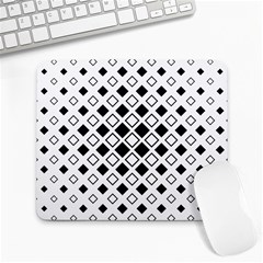 Square Diagonal Pattern Monochrome Large Mousepads by Sapixe