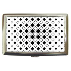 Square Diagonal Pattern Monochrome Cigarette Money Case