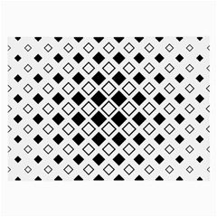 Square Diagonal Pattern Monochrome Large Glasses Cloth by Sapixe