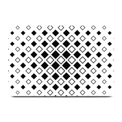 Square Diagonal Pattern Monochrome Plate Mats by Sapixe