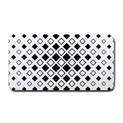 Square Diagonal Pattern Monochrome Medium Bar Mats by Sapixe