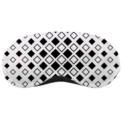 Square Diagonal Pattern Monochrome Sleeping Mask by Sapixe