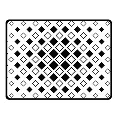 Square Diagonal Pattern Monochrome Fleece Blanket (small) by Sapixe