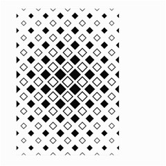 Square Diagonal Pattern Monochrome Large Garden Flag (two Sides) by Sapixe