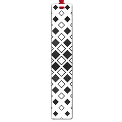 Square Diagonal Pattern Monochrome Large Book Marks by Sapixe