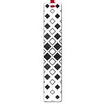 Square Diagonal Pattern Monochrome Large Book Marks Front