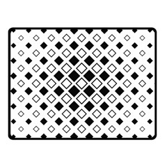 Square Diagonal Pattern Monochrome Double Sided Fleece Blanket (small)  by Sapixe