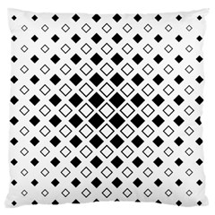 Square Diagonal Pattern Monochrome Standard Flano Cushion Case (one Side) by Sapixe