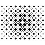 Square Diagonal Pattern Monochrome Double Sided Flano Blanket (Medium)  60 x50  Blanket Front