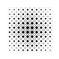 Square Diagonal Pattern Monochrome Small Satin Scarf (square) by Sapixe