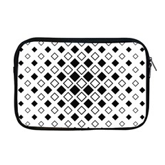 Square Diagonal Pattern Monochrome Apple Macbook Pro 17  Zipper Case by Sapixe