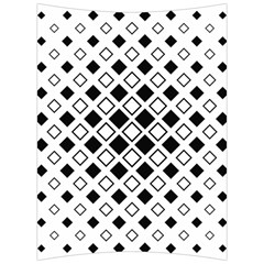 Square Diagonal Pattern Monochrome Back Support Cushion by Sapixe