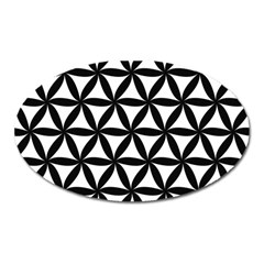 Pattern Floral Repeating Oval Magnet