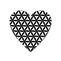 Pattern Floral Repeating Heart Magnet