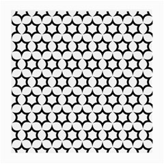 Pattern Star Repeating Black White Medium Glasses Cloth (2 Sides) by Sapixe