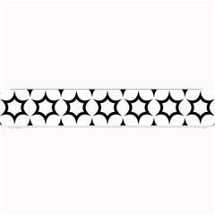 Pattern Star Repeating Black White Small Bar Mats by Sapixe