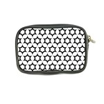 Pattern Star Repeating Black White Coin Purse Back