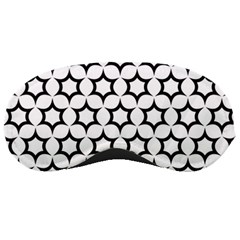 Pattern Star Repeating Black White Sleeping Mask by Sapixe