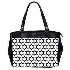 Pattern Star Repeating Black White Oversize Office Handbag (2 Sides) by Sapixe