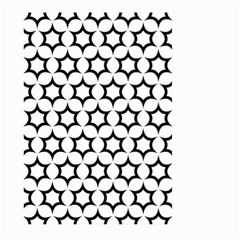 Pattern Star Repeating Black White Large Garden Flag (two Sides) by Sapixe