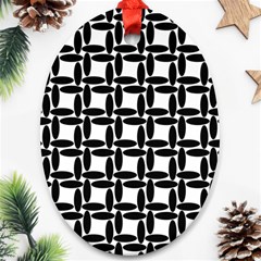 Ellipse Pattern Background Ornament (oval)