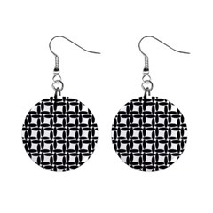 Ellipse Pattern Background Mini Button Earrings