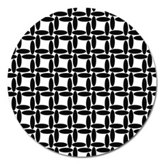 Ellipse Pattern Background Magnet 5  (round) by Sapixe