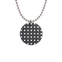 Ellipse Pattern Background 1  Button Necklace by Sapixe