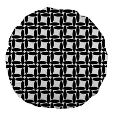 Ellipse Pattern Background Large 18  Premium Flano Round Cushions