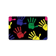 Handprints Hand Print Colourful Magnet (name Card)