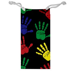 Handprints Hand Print Colourful Jewelry Bag