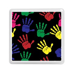 Handprints Hand Print Colourful Memory Card Reader (square)