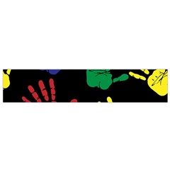 Handprints Hand Print Colourful Small Flano Scarf