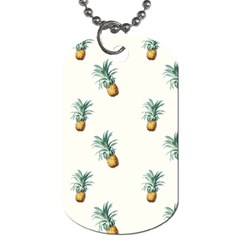 Pineapples pattern Dog Tag (One Side)