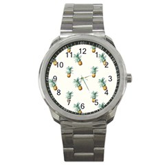 Pineapples pattern Sport Metal Watch